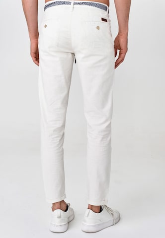 INDICODE JEANS Slimfit Chino ' Bryne ' in Wit