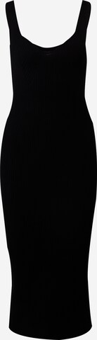 Rochie tricotat de la Gina Tricot pe negru: față