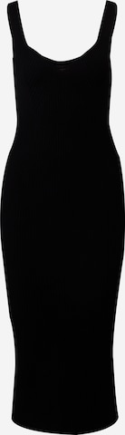 Rochie tricotat de la Gina Tricot pe negru: față