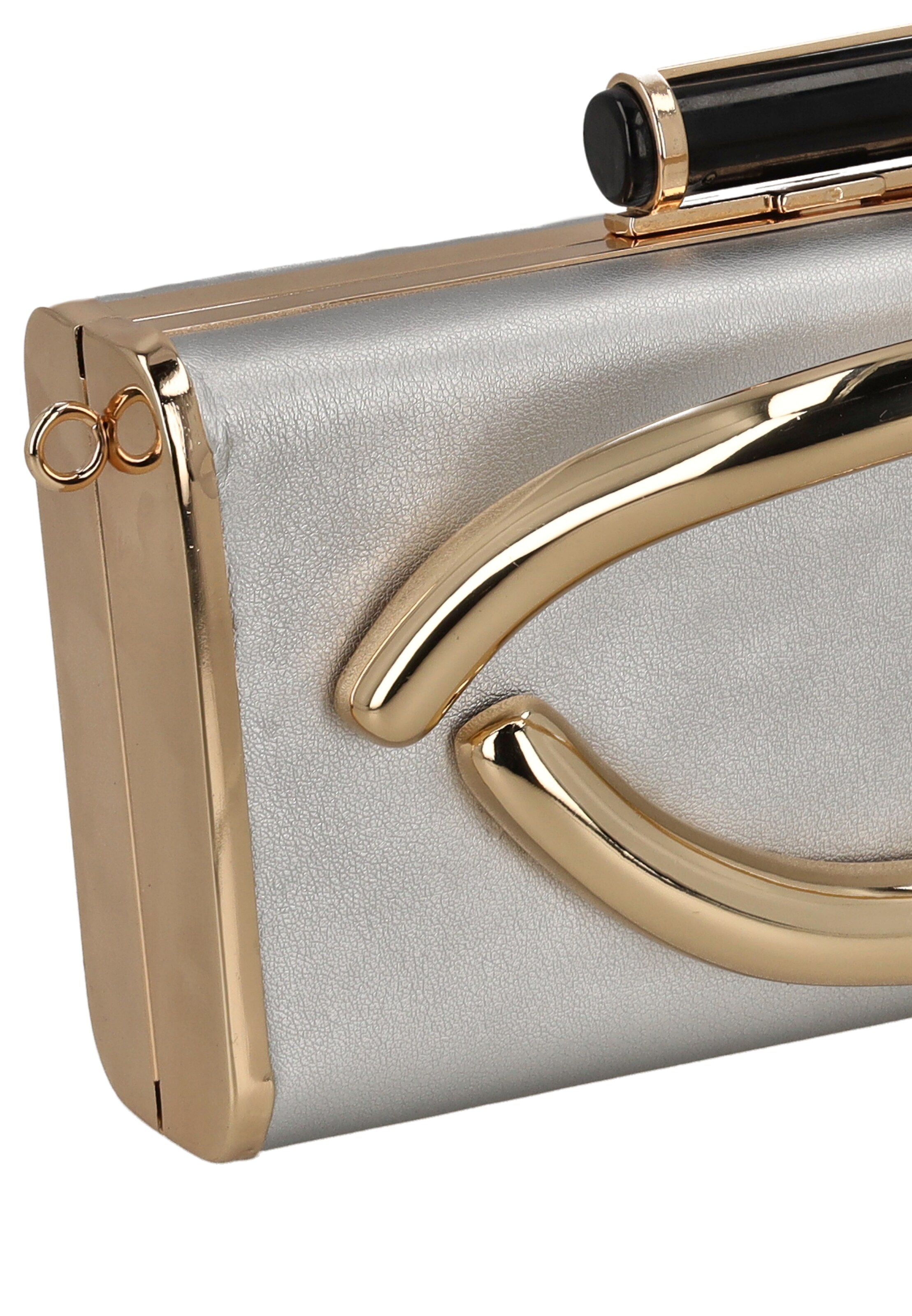 faina Clutch in Silver