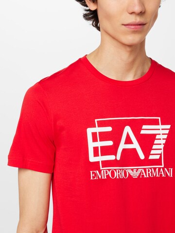 T-Shirt EA7 Emporio Armani en rouge