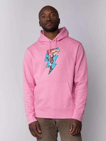Watapparel Sweatshirt ' Rollerskates ' in Pink: front