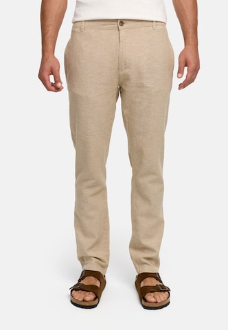 INDICODE JEANS Regular Chino 'Lino' in Beige: voorkant