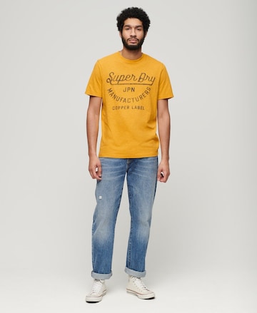 T-Shirt 'Copper' Superdry en jaune