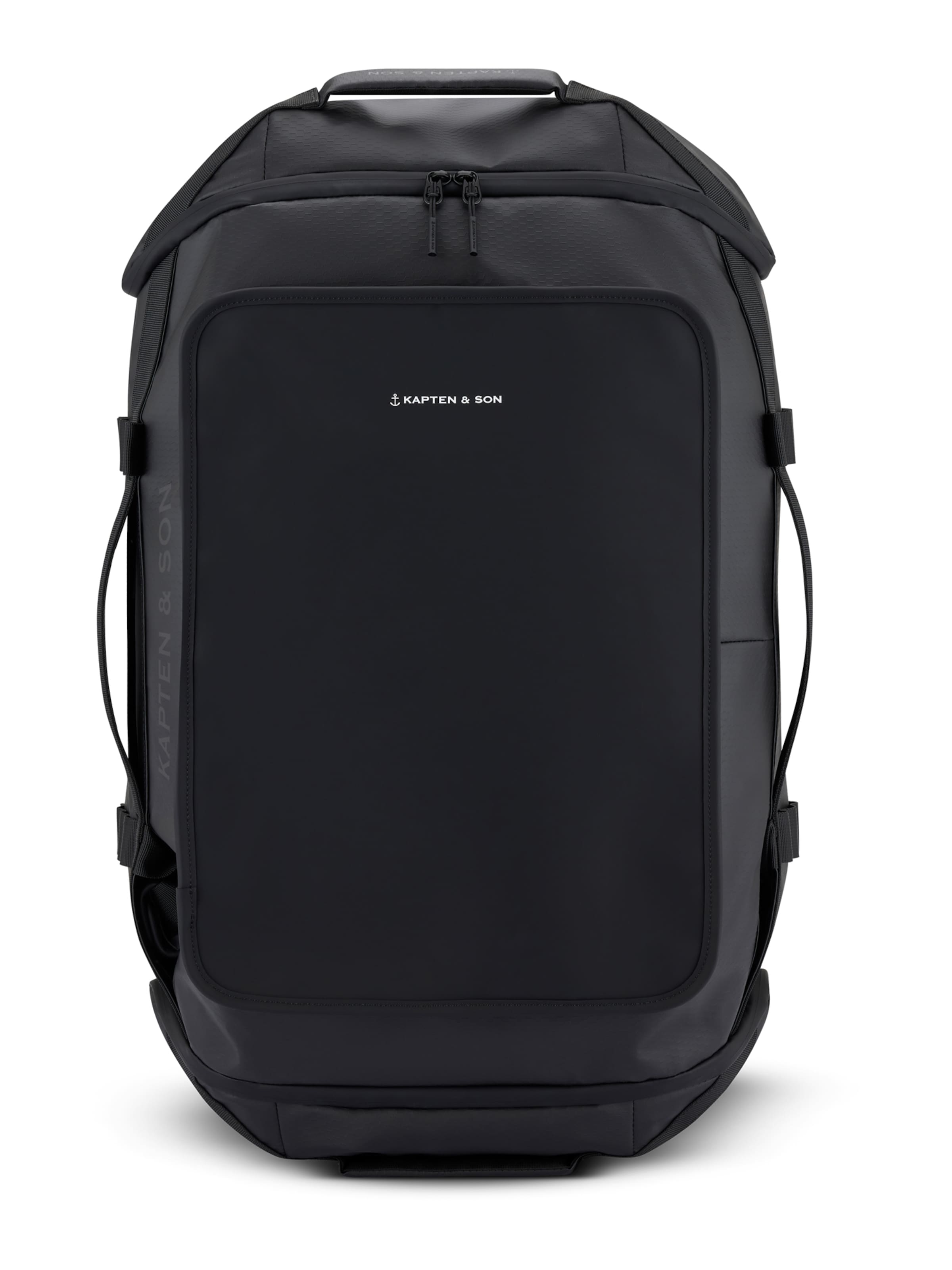 Kapten & Son Batoh 'Lisbon Duffle Backpack Large' - Čierna: predná strana