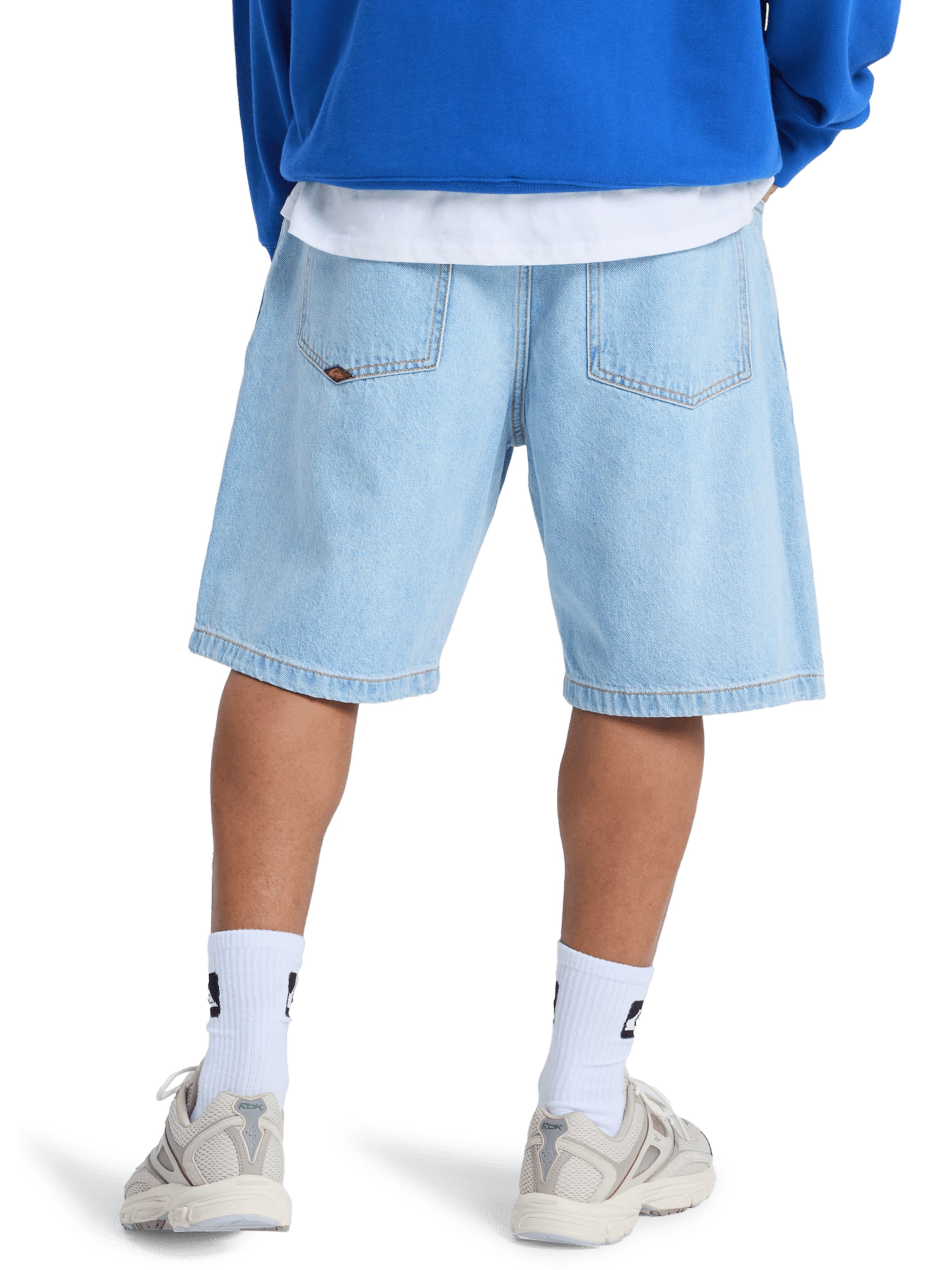 QUIKSILVER Baggy Jeansshorts in Blau