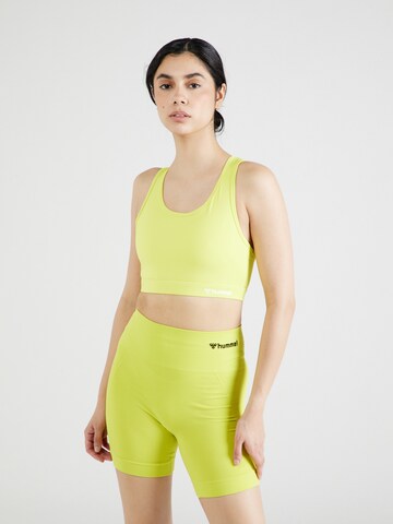 Hummel - Bustier Sujetador deportivo 'Active' en verde: frente