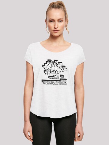 F4NT4STIC Shirt 'Pink Floyd' in Wit: voorkant