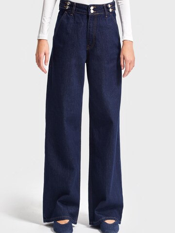 Wide Leg Jean 'Wide High Rise Jeans' IT'S BASIC en bleu