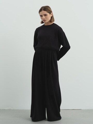 C&City Wide Leg Hose in Schwarz