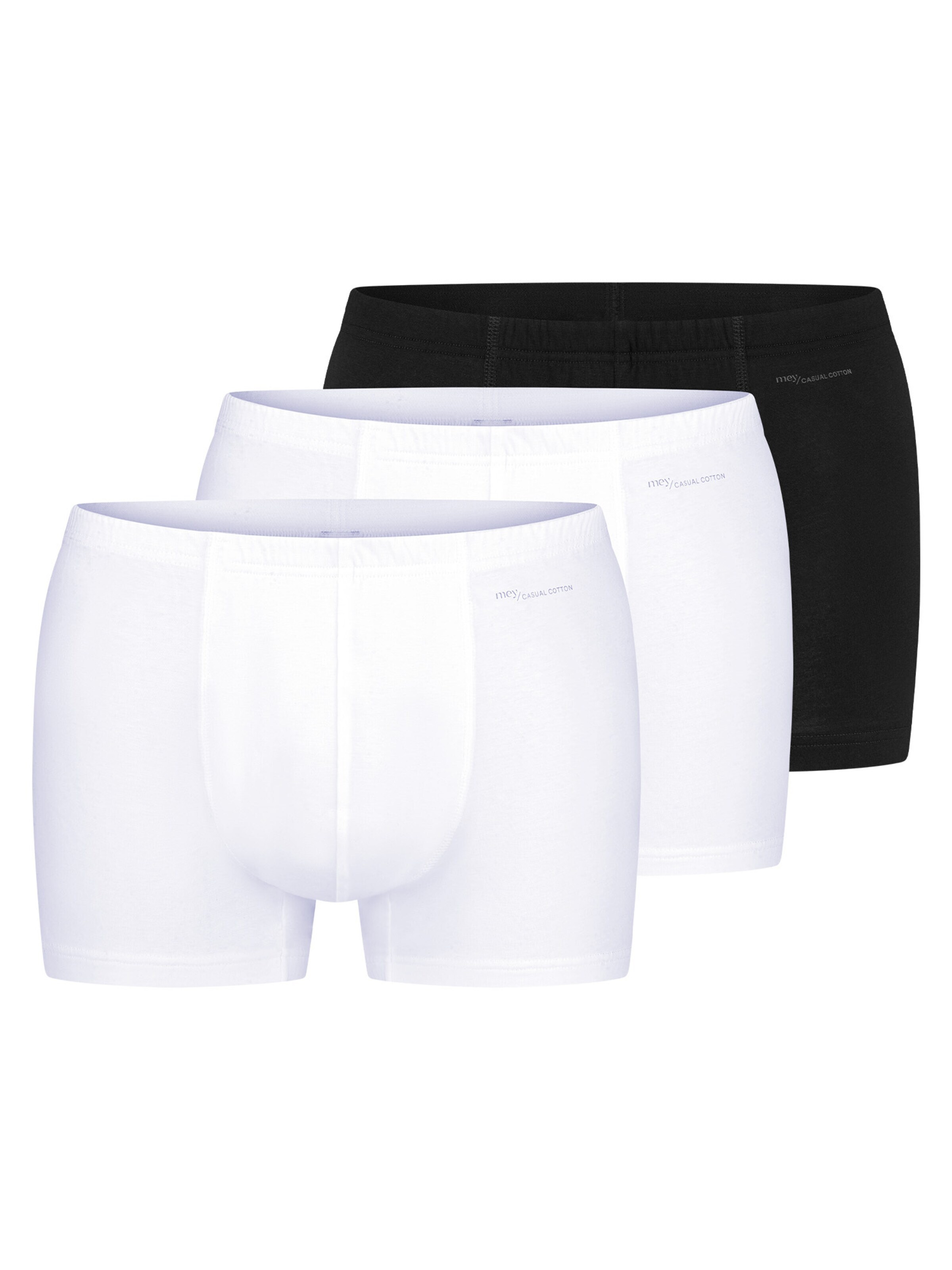 Mey Boxer shorts 'Casual Cotton' in Black: front