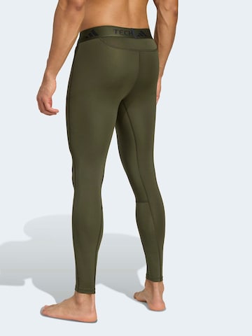 ADIDAS PERFORMANCE Skinny Sportovní kalhoty – zelená