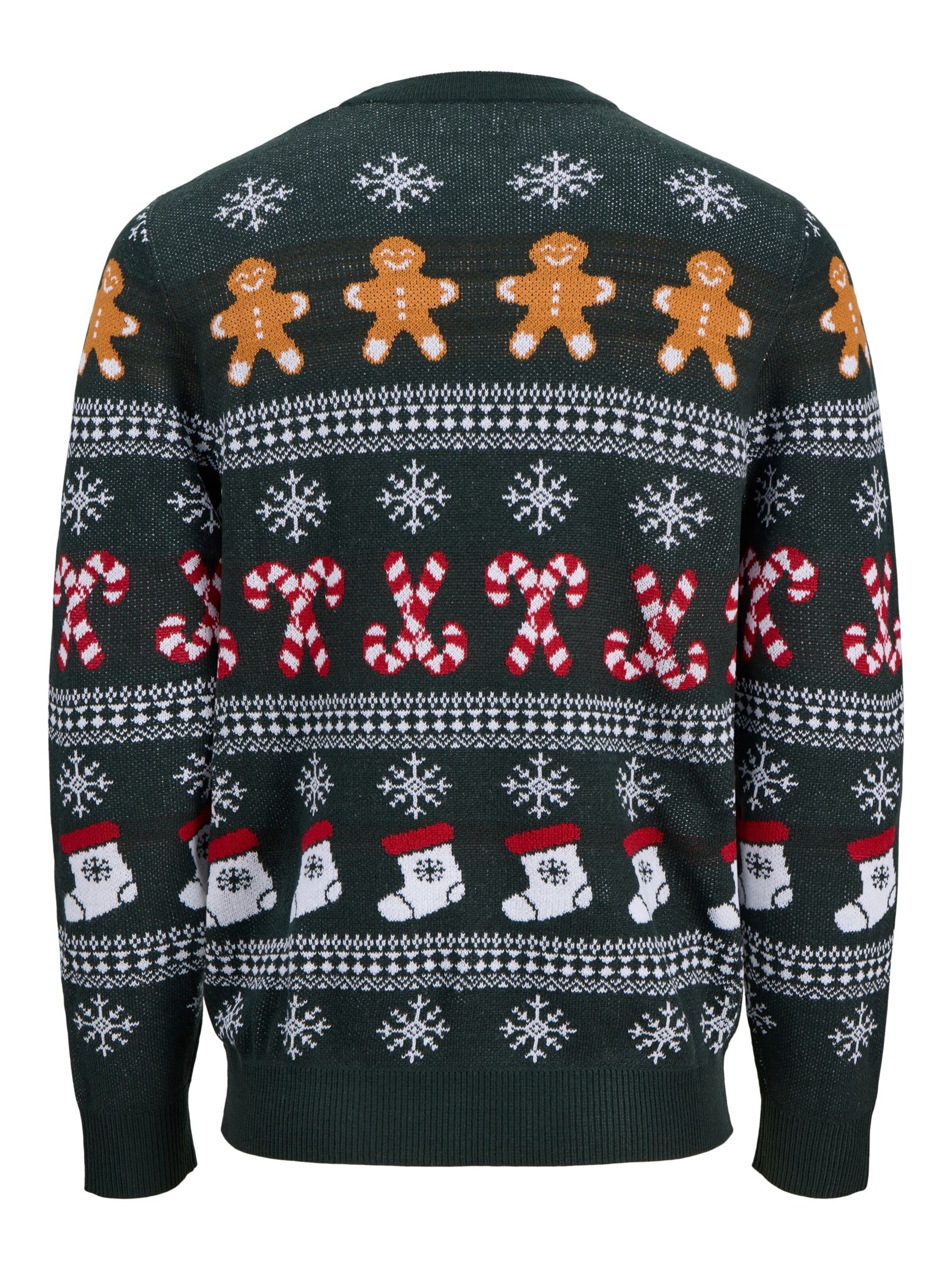 zaļš JACK & JONES Džemperis 'JJXmas Santa'