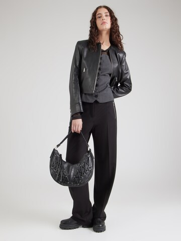 Loosefit Pantaloni con piega frontale 'Tilda1' di BOSS in nero