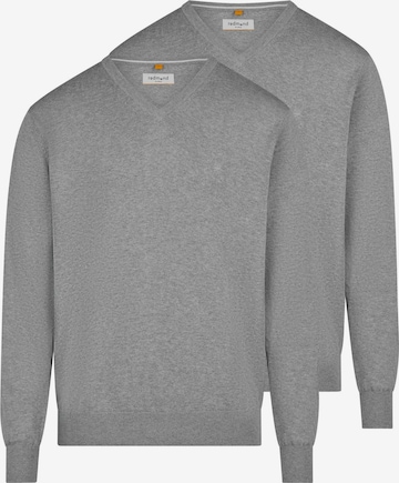 redmond Pullover 'Basic' in Grau: Vorderseite