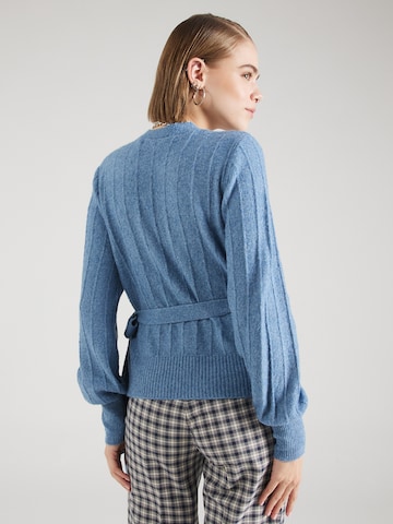 VILA Knit Cardigan 'TRINA' in Blue