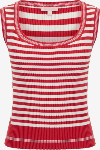 GUESS Knitted Top in Red: front