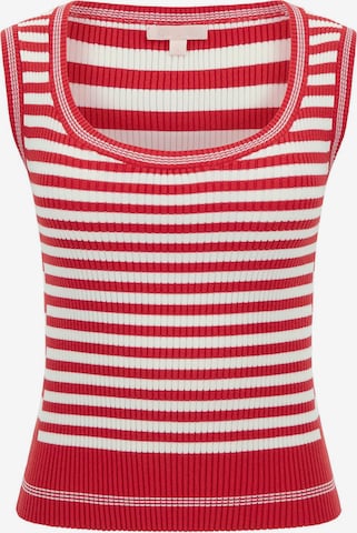 GUESS Knitted Top in Red: front