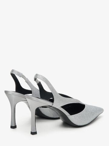 Estro - Zapatos destalonado '2370-2' en plata