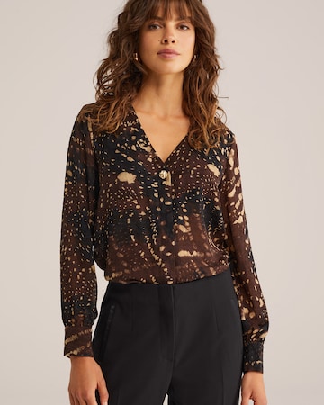 WE Fashion Blúz - barna: elől