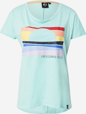 WLD Shirt 'Friendship & Peace' in Blauw: voorkant