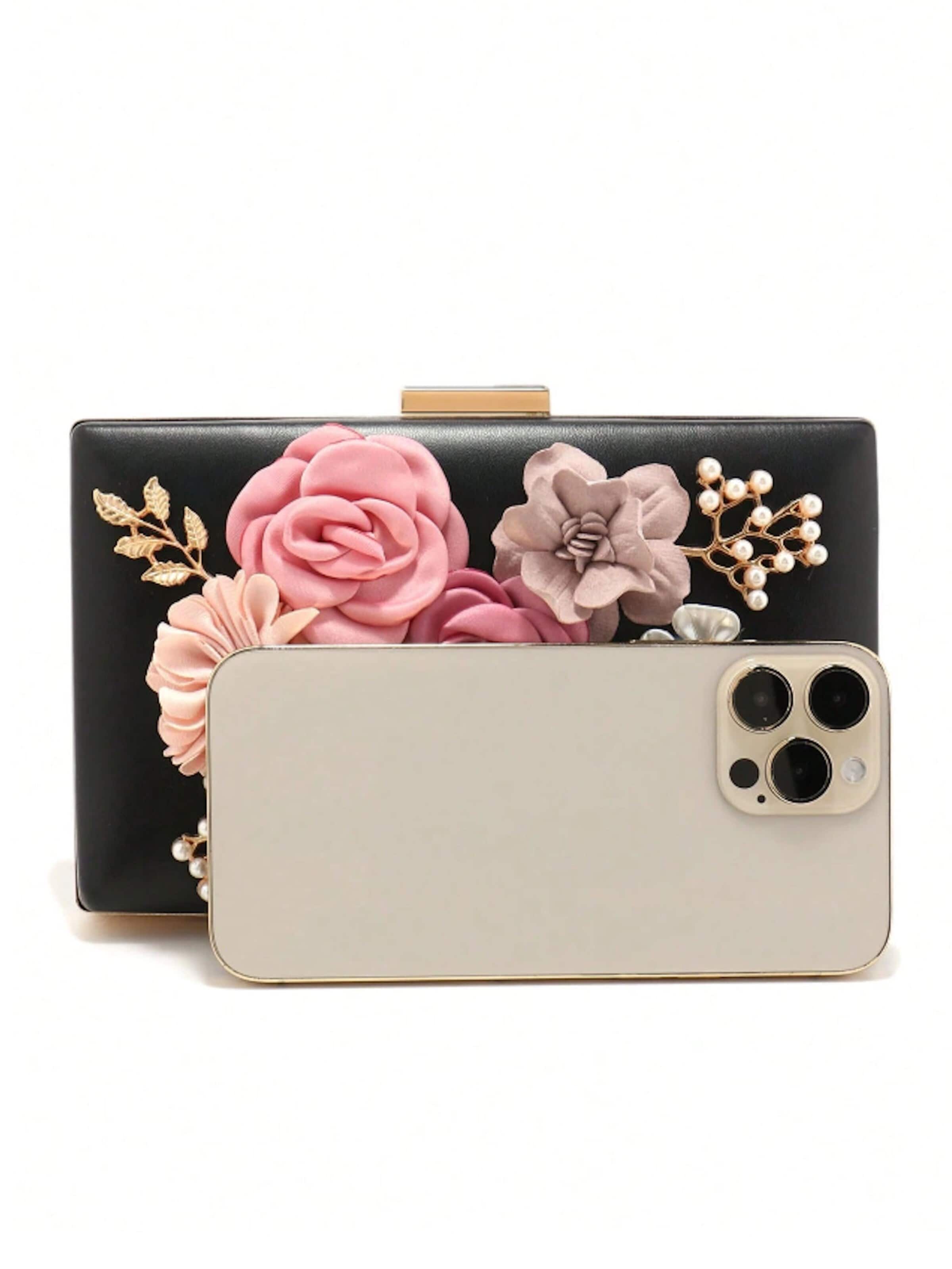 Tomshop24-7 Clutch 'Floris' in Black