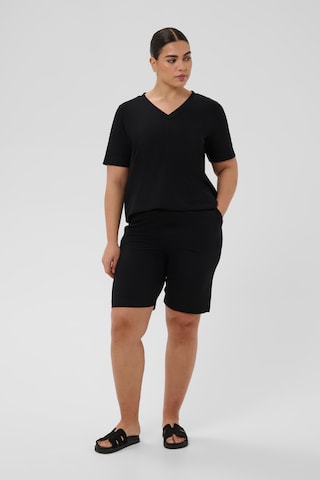 KAFFE CURVE - Camiseta 'KCannia' en negro