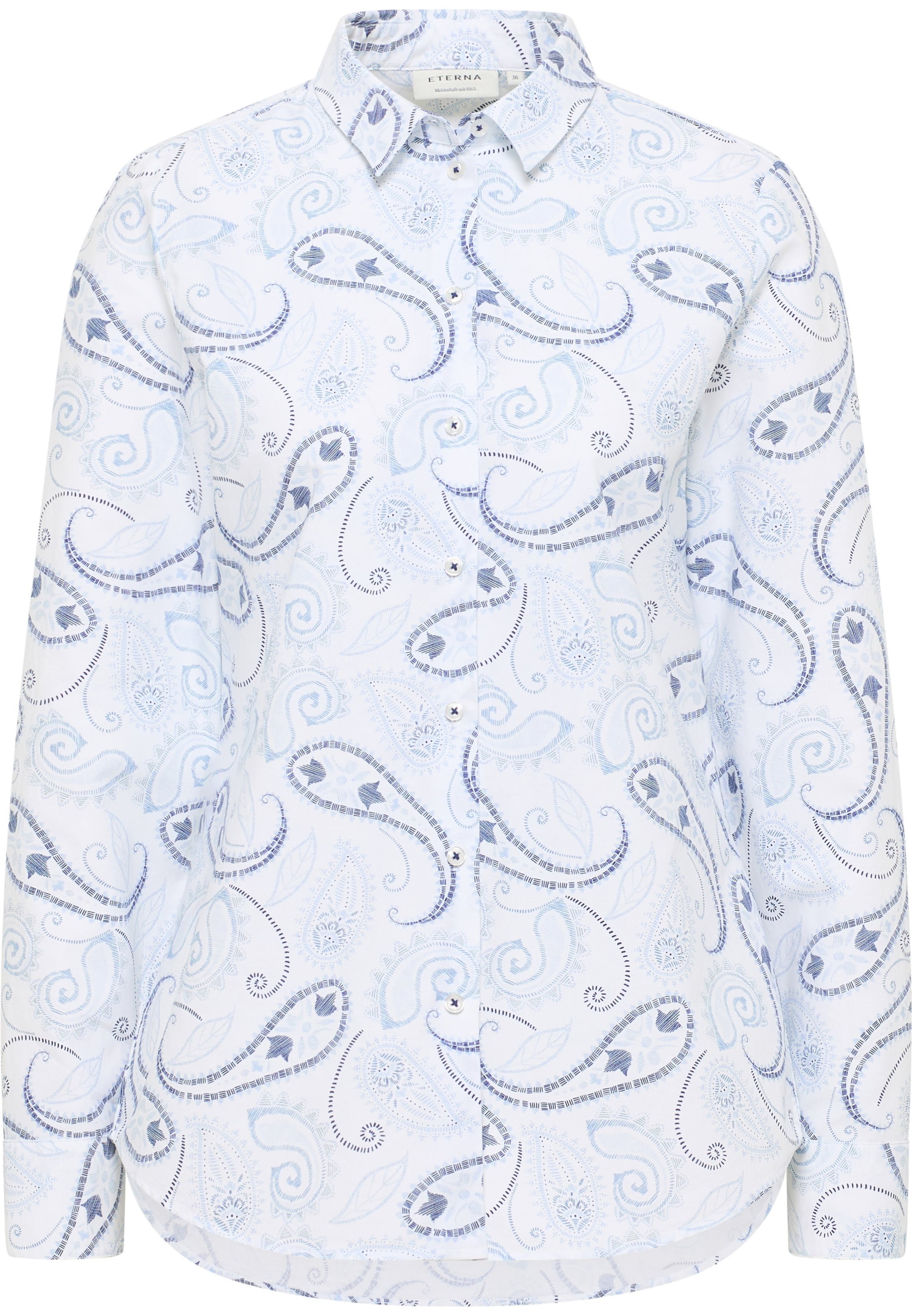 ETERNA Bluse in Blau: Vorderseite