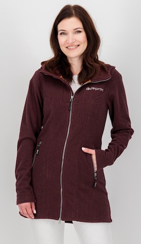 deproc Fleecejacke 'GLORY APRIL' in Lila: Vorderseite