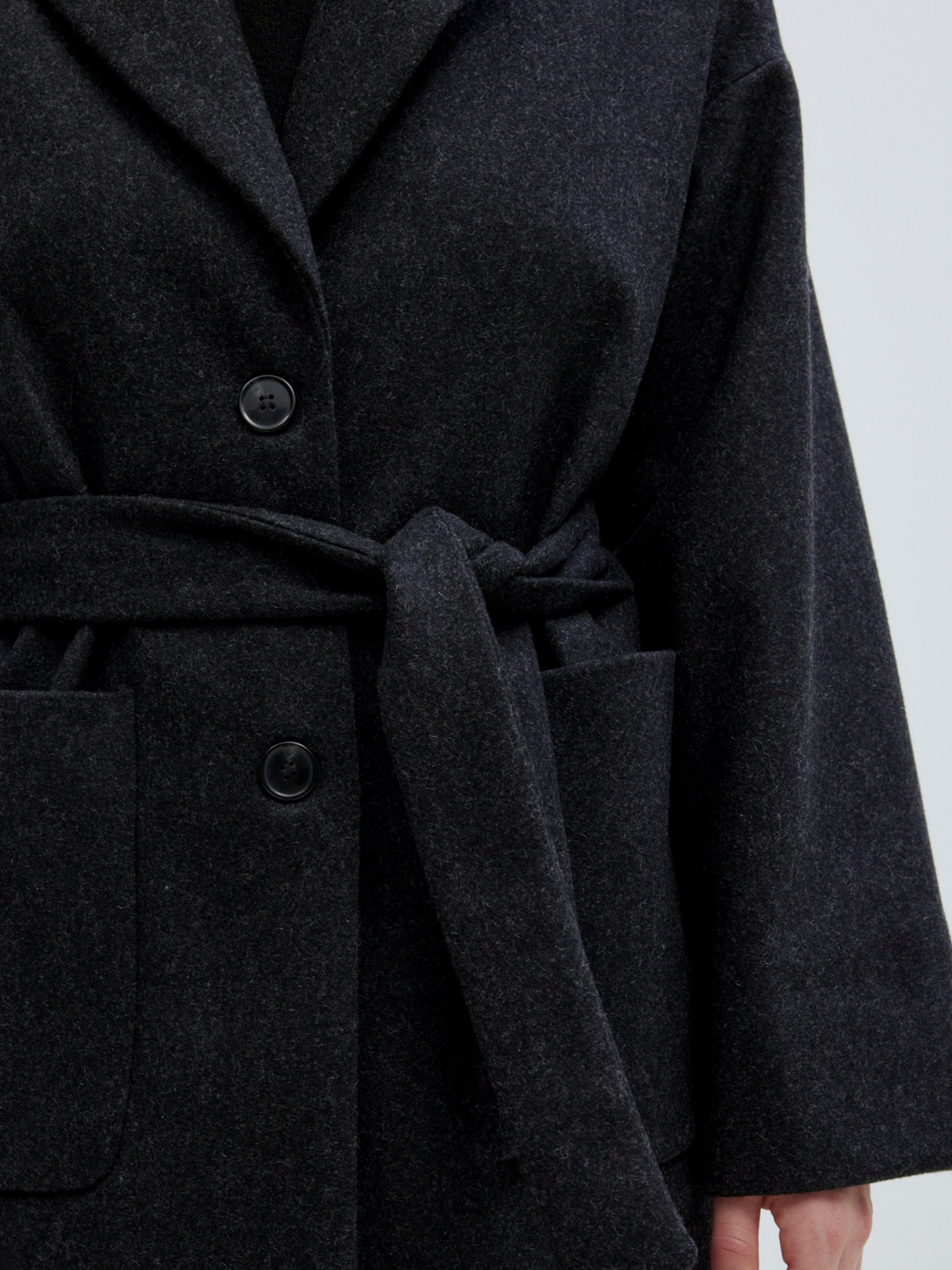 EDITED Produits Manteau mi-saison 'Santo' anthracite