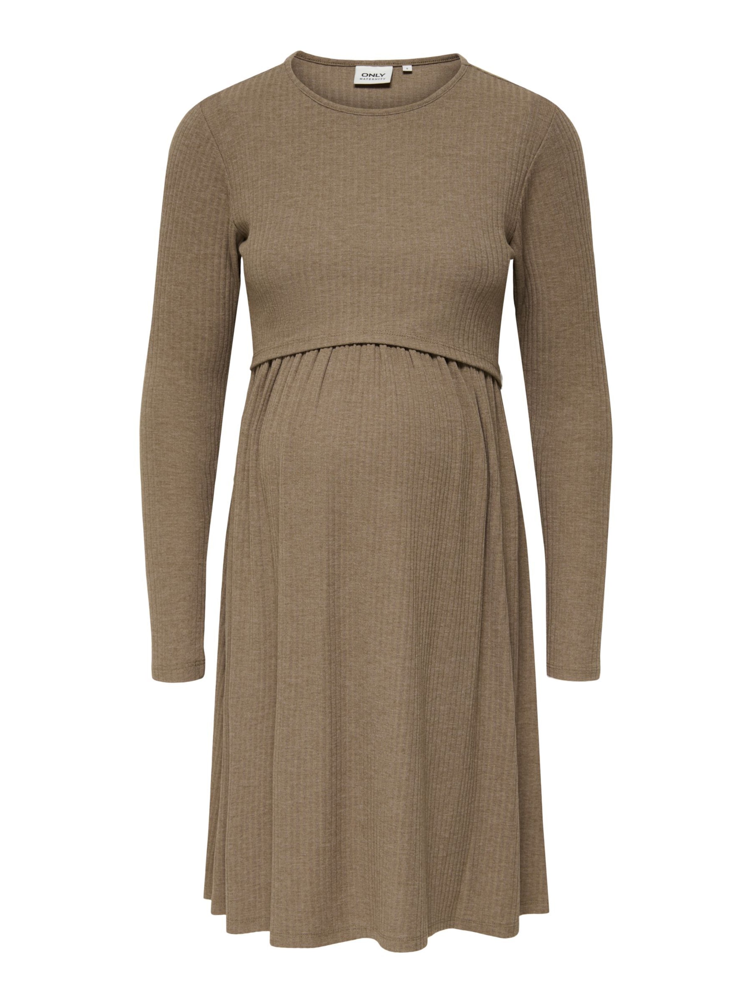 Only Maternity - Vestido 'OLMMALAYA' en marrón: frente