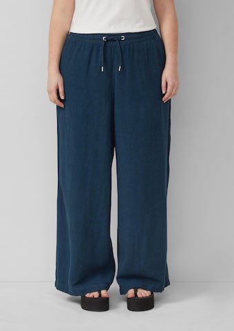 QS Regular Broek in Blauw