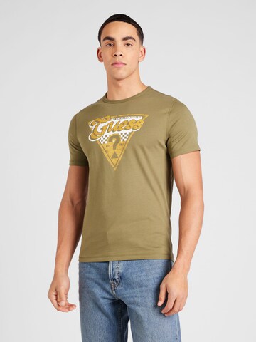 GUESS Bluser & t-shirts i grøn: forside