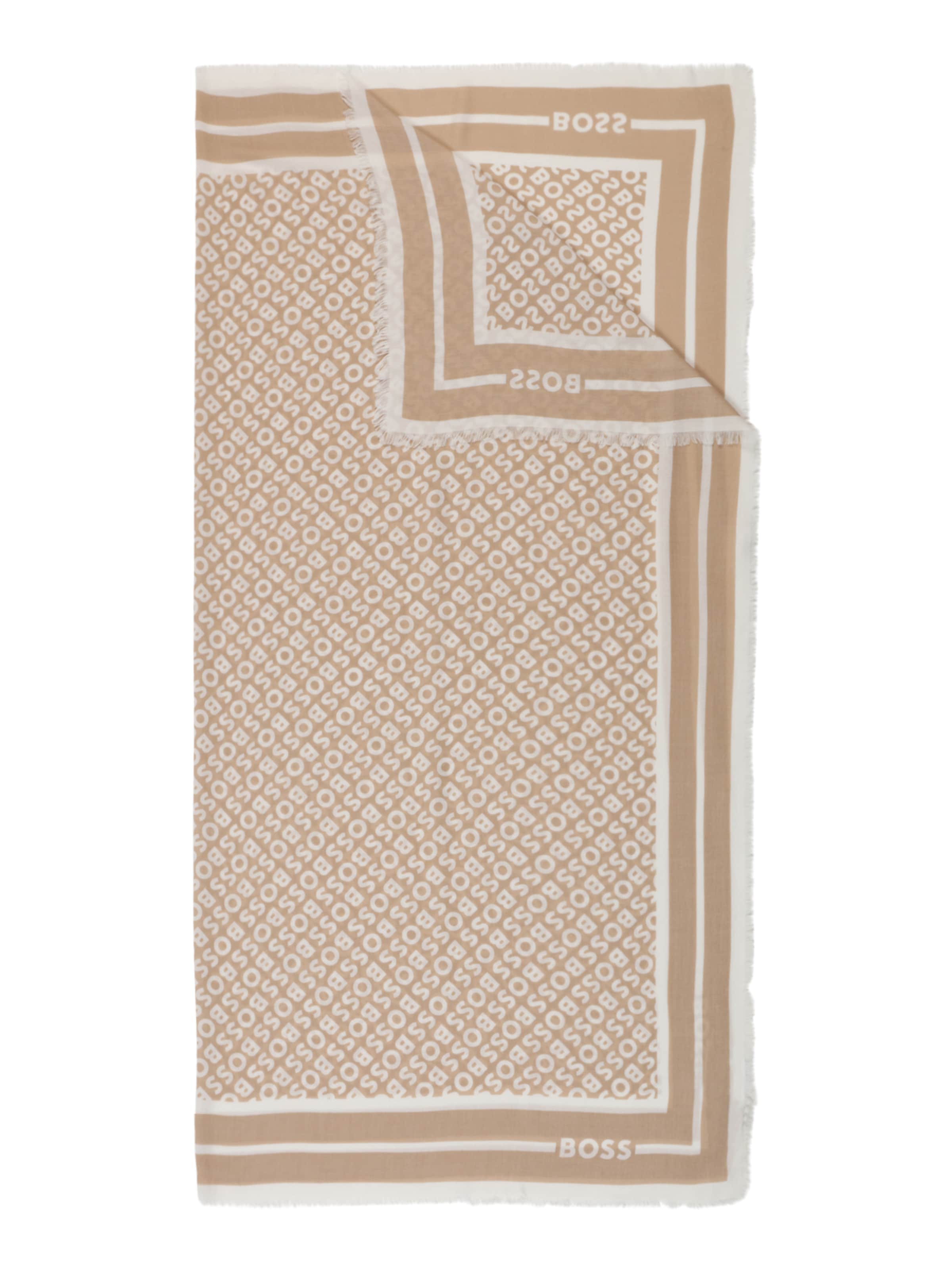 BOSS Shawl 'Laik' in Beige: front