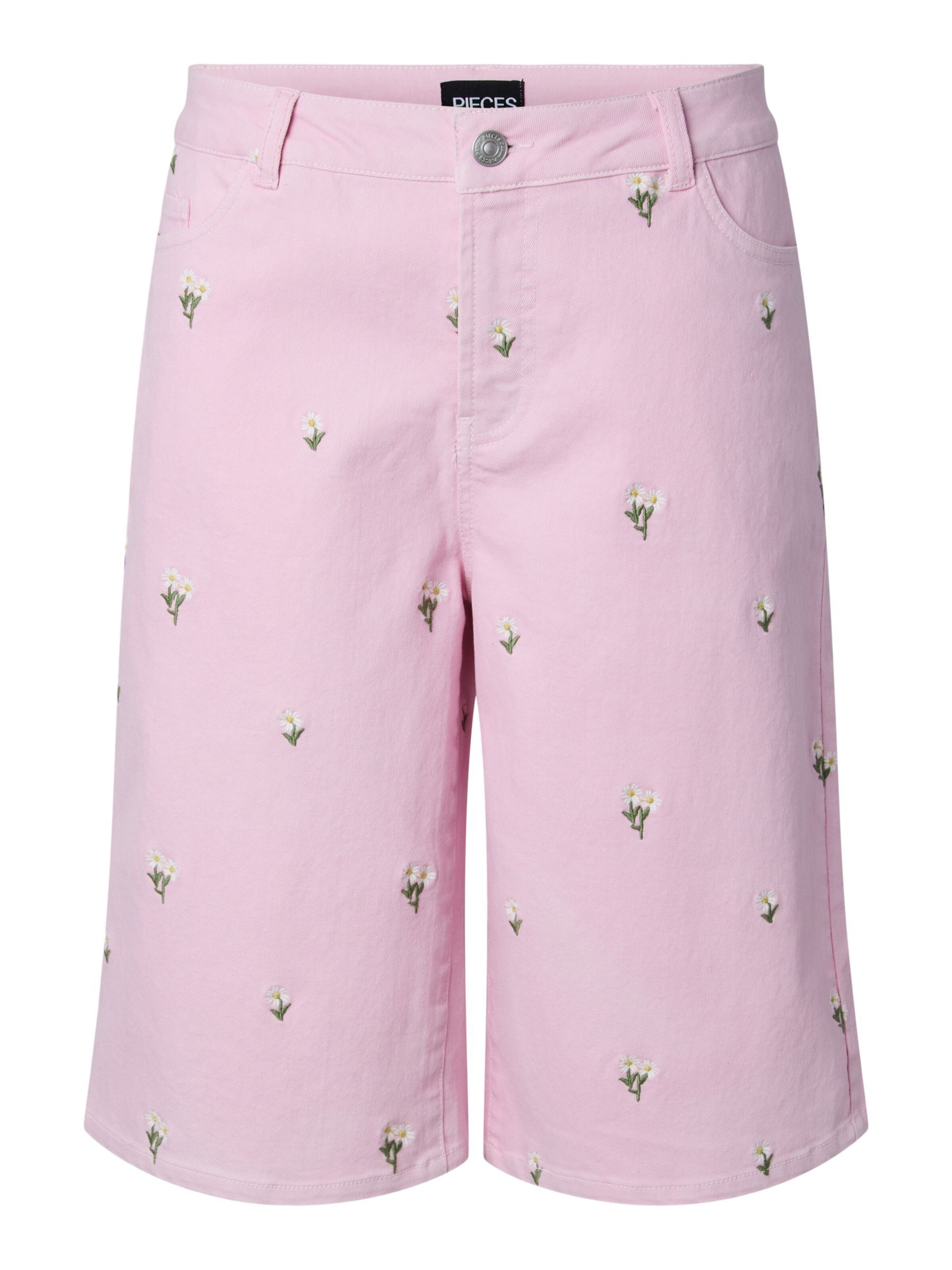 PIECES Regular Jeans PCFlora' in Pink: Vorderseite