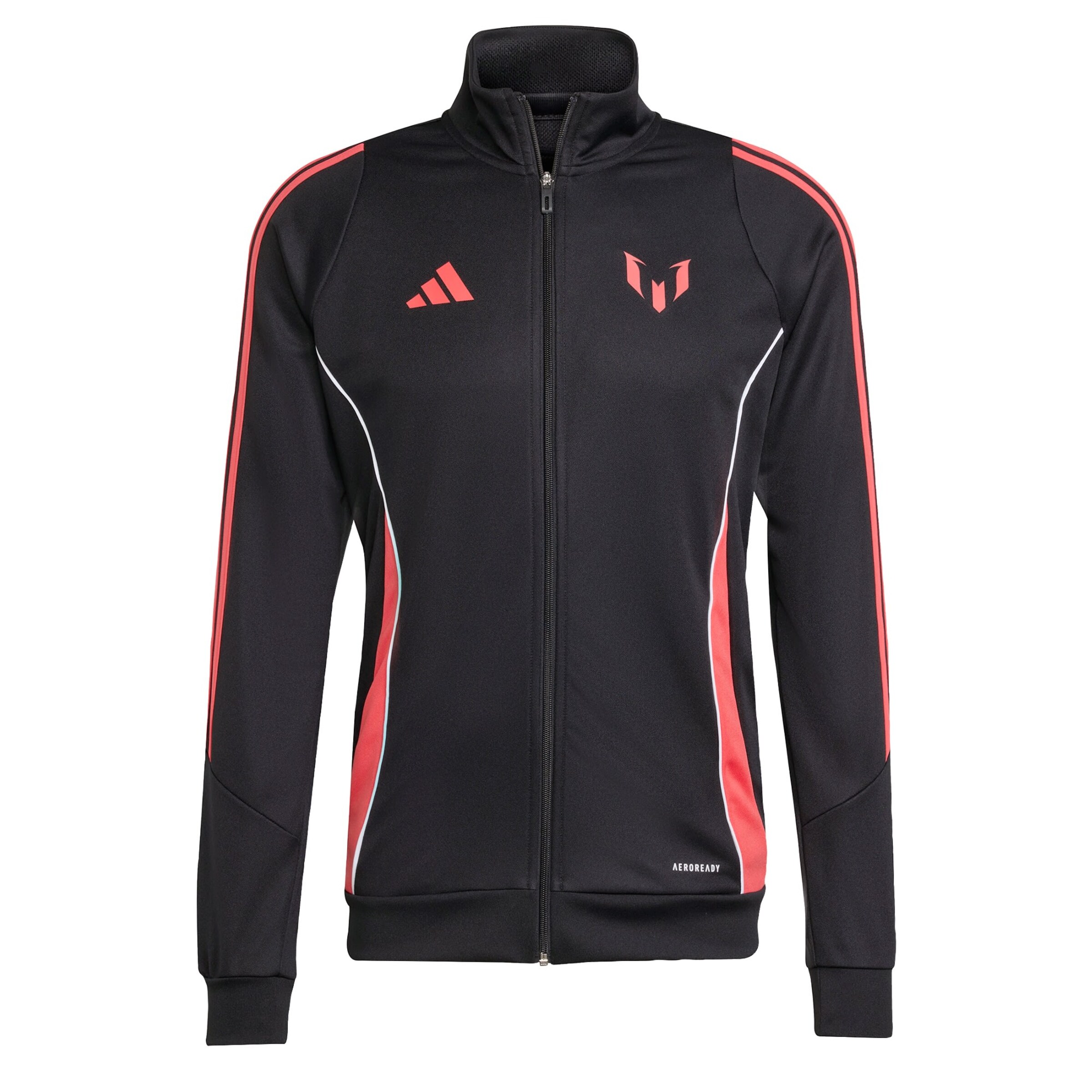 ADIDAS PERFORMANCE - Sudadera con cremallera deportiva 'Messi' en negro: frente