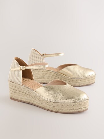 Next Espadrillaer 'Forever Comfort' i guld