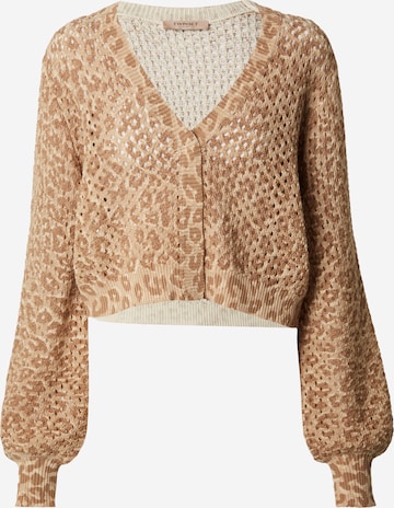 Cardigan Twinset en beige : devant