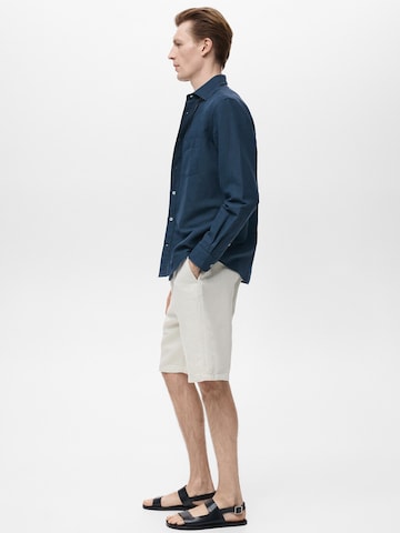 MANGO MAN Regular fit Риза 'AVISPA' в синьо