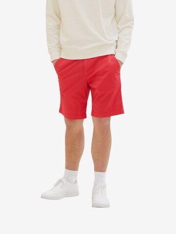 TOM TAILOR Regular Chino in Rood: voorkant