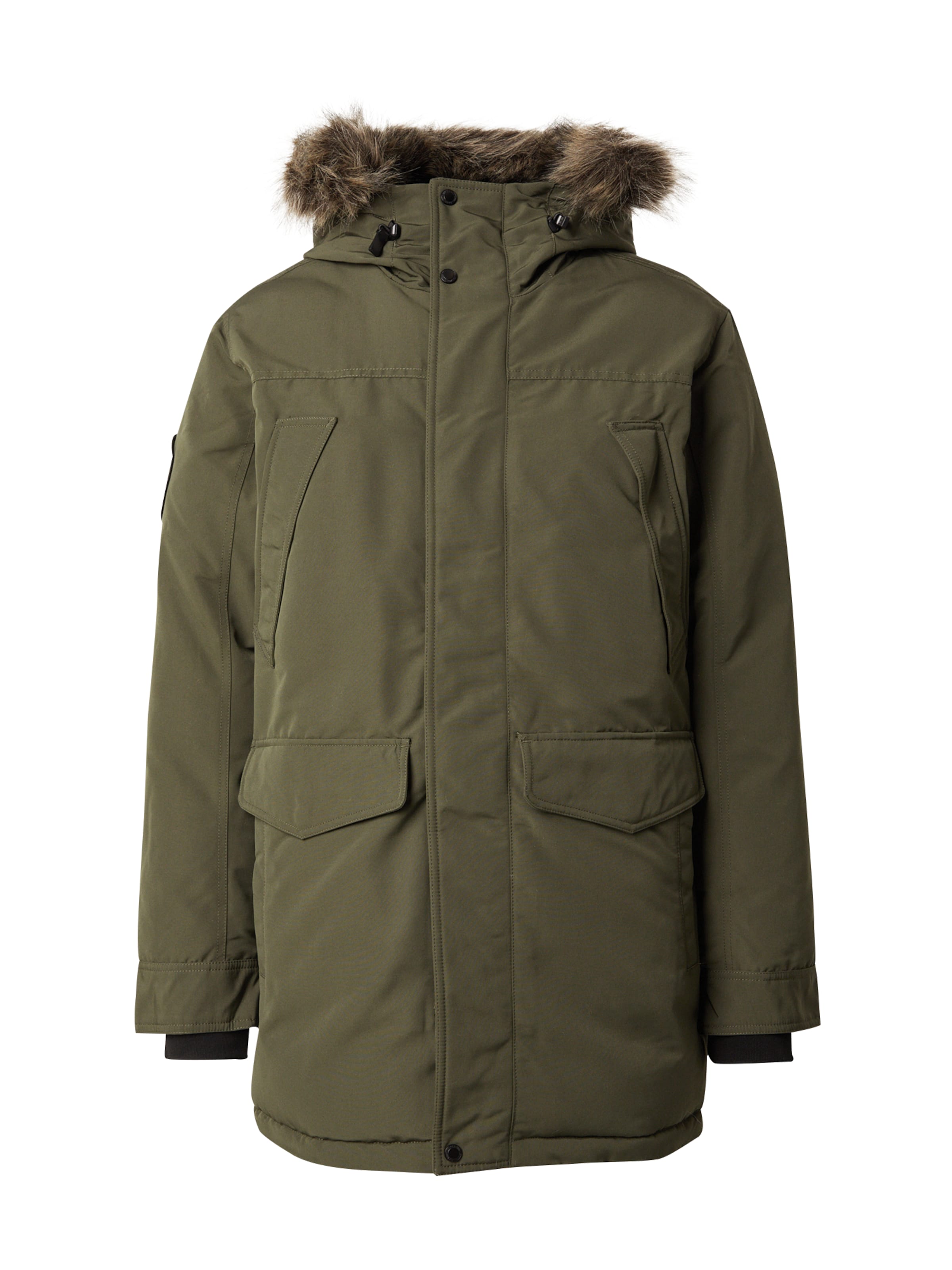 Parka de iarnă 'Everest' de la Superdry pe verde: față