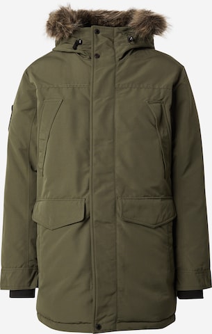 Parka d’hiver 'Everest' Superdry en vert : devant