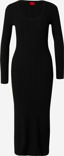 HUGO Robes en maille 'Sarpheta' en noir, Vue avec produit