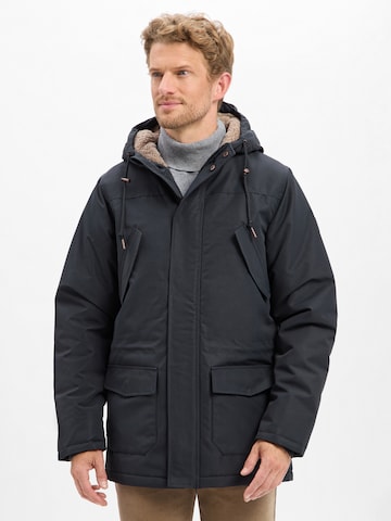 Derbe Winterparka 'Festholm' in Blauw: voorkant