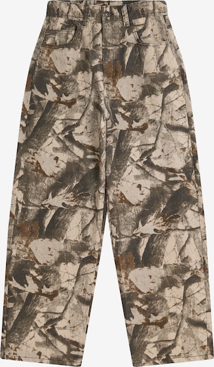 Bershka Housut värissä beige / vaaleanruskea / oliivi, Tuotenäkymä