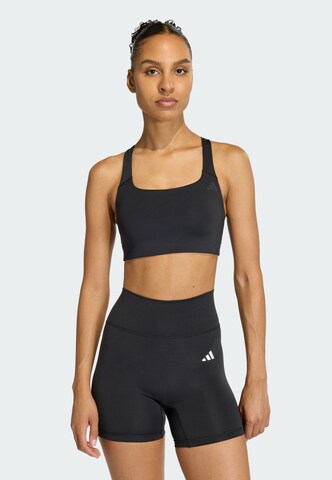 Bustier Soutien-gorge de sport 'Optime' ADIDAS PERFORMANCE en noir : devant