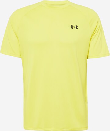 Maglia funzionale 'Tech 2.0' di UNDER ARMOUR in giallo: frontale