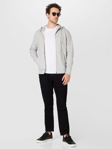 ARMEDANGELS Zip-Up Hoodie 'GAASTON' in Grey