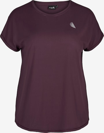 Active by Zizzi T-Shirt in Rot: predná strana