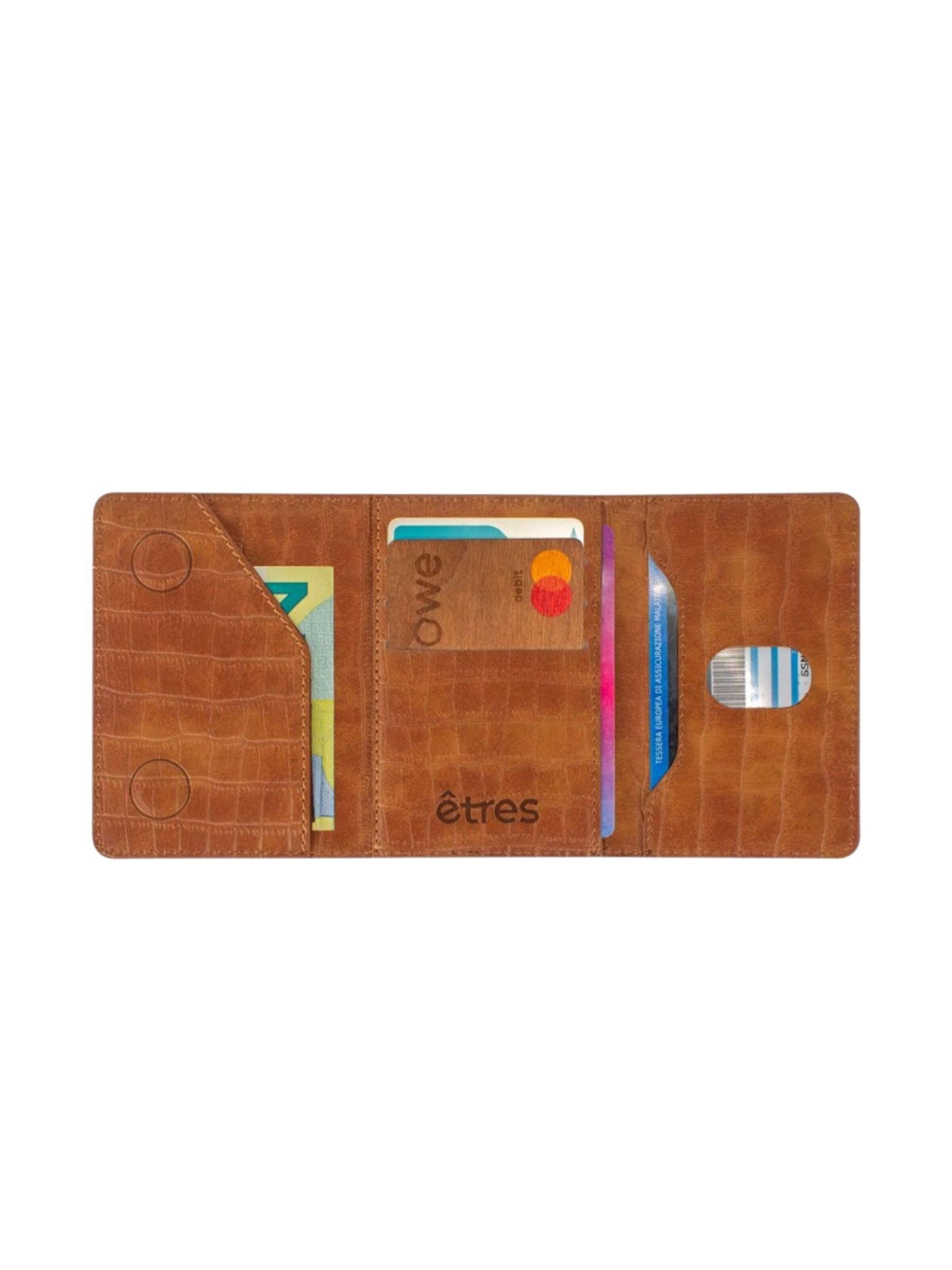 Porte-monnaies 'Etres Smart Wallet - Flach • Kariert' Techmade en orange